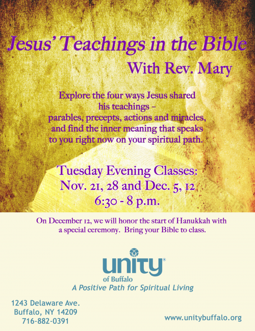 Jesus' Teachings at Unity of Buffalo