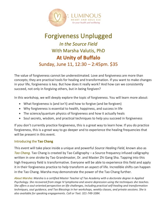 Forgiveness Unplugged